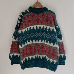 Thick knit %wool vintage sweater